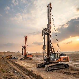 Crawler-Mounted Borewell Drilling Machine