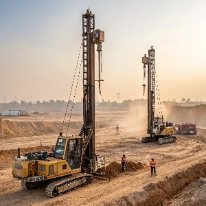 Hydraulic Borewell Drilling Machine
