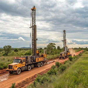 Mobile Borewell Drilling Machine